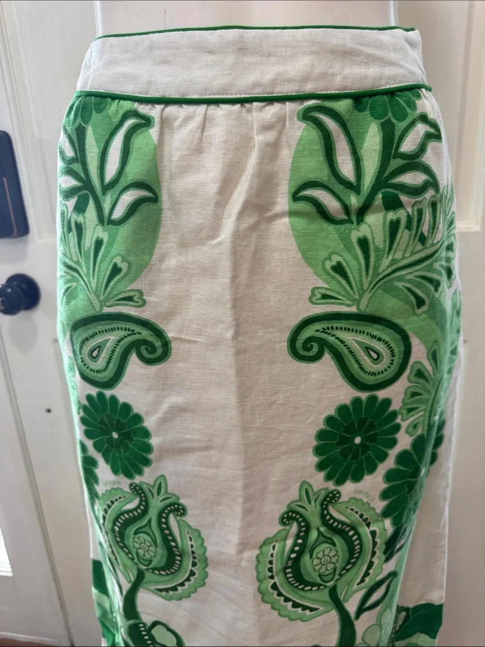 Farm Rio Color  Festival Linen Midi Skirt Size XSMALL - Picture 4 of 14